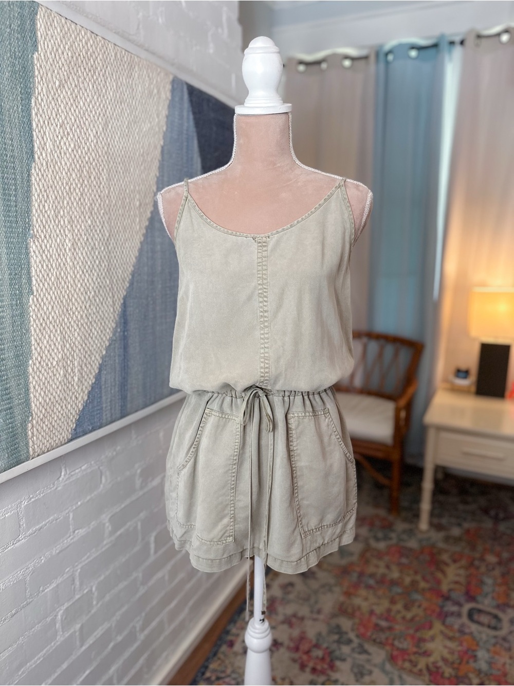 YFB Olive Green Tank Top Dress